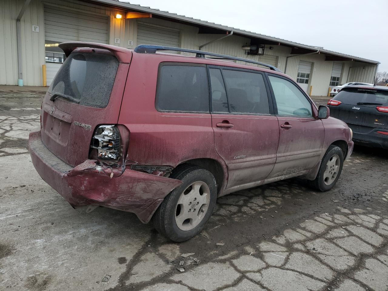 2007 Toyota Highlander VIN JTEEP21A870227091 Copart auction photo, rear end damage thumbnail 3