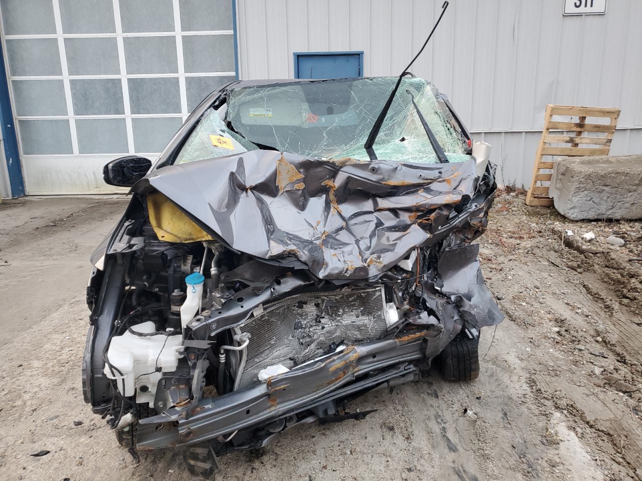 2017 Honda Fit VIN JHMGK5H54HS005495 Copart auction photo, all over damage thumbnail 5