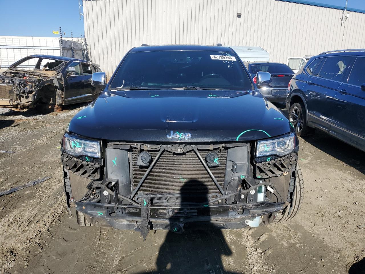 2014 Jeep Grand Cherokee VIN 1C4RJFJT4EC406899 Copart auction photo, front end damage thumbnail 5