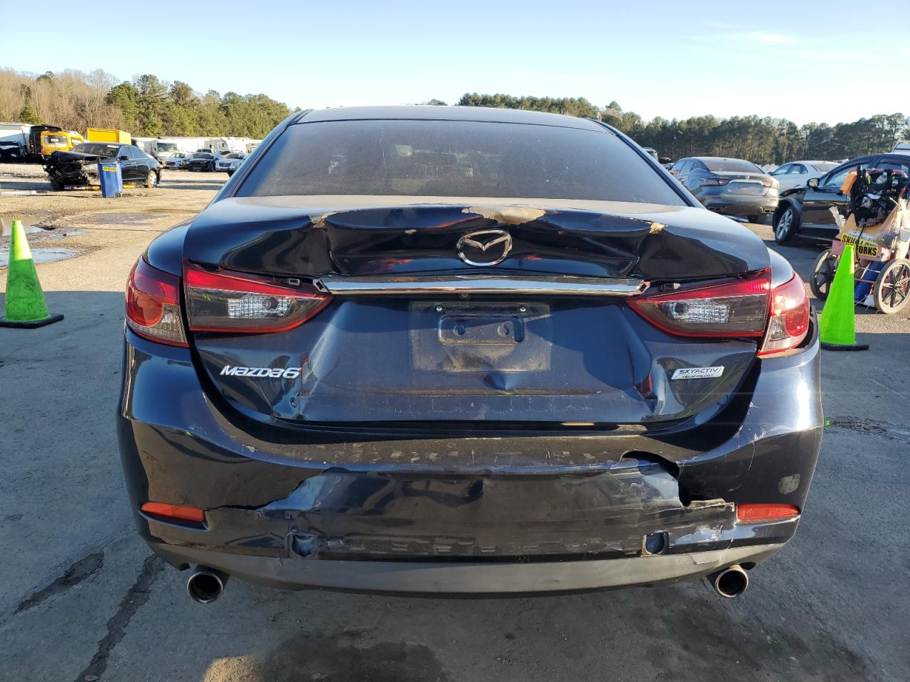 2016 Mazda 6 VIN JM1GJ1V52G1482139 Copart auction photo, rear end / side damage thumbnail 6