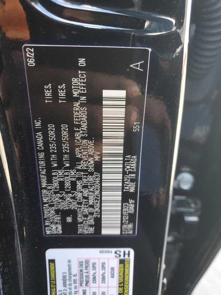2022 Lexus NX VIN 2T2KGCEZ2NC004637 Copart auction photo, front end damage thumbnail 13