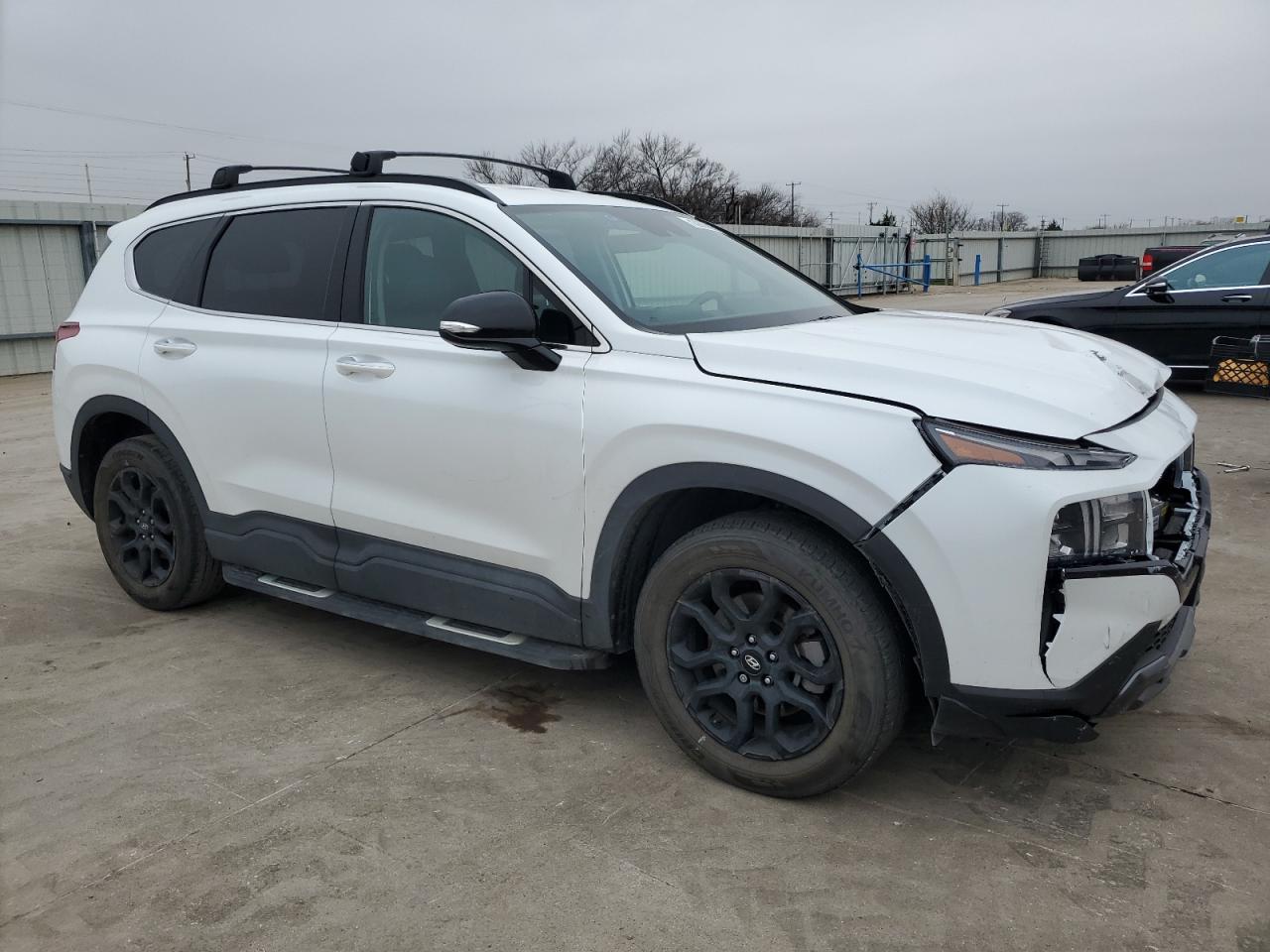 2022 Hyundai Santa Fe VIN 5NMS64AJ4NH410409 Copart auction photo, front end / side damage thumbnail 4