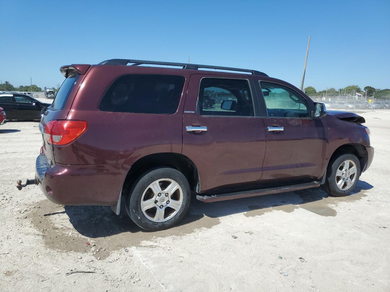 2008 Toyota Sequoia VIN 5TDBY68A78S014584 Copart auction photo, front end / minor dent/scratches damage thumbnail 3