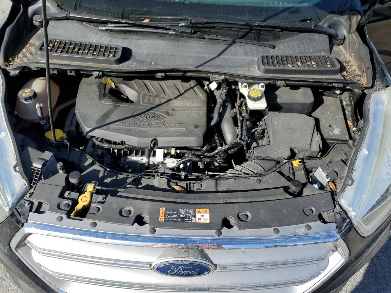 2017 Ford Escape VIN 1FMCU0GD2HUB66059 Copart auction photo, water/flood damage thumbnail 13