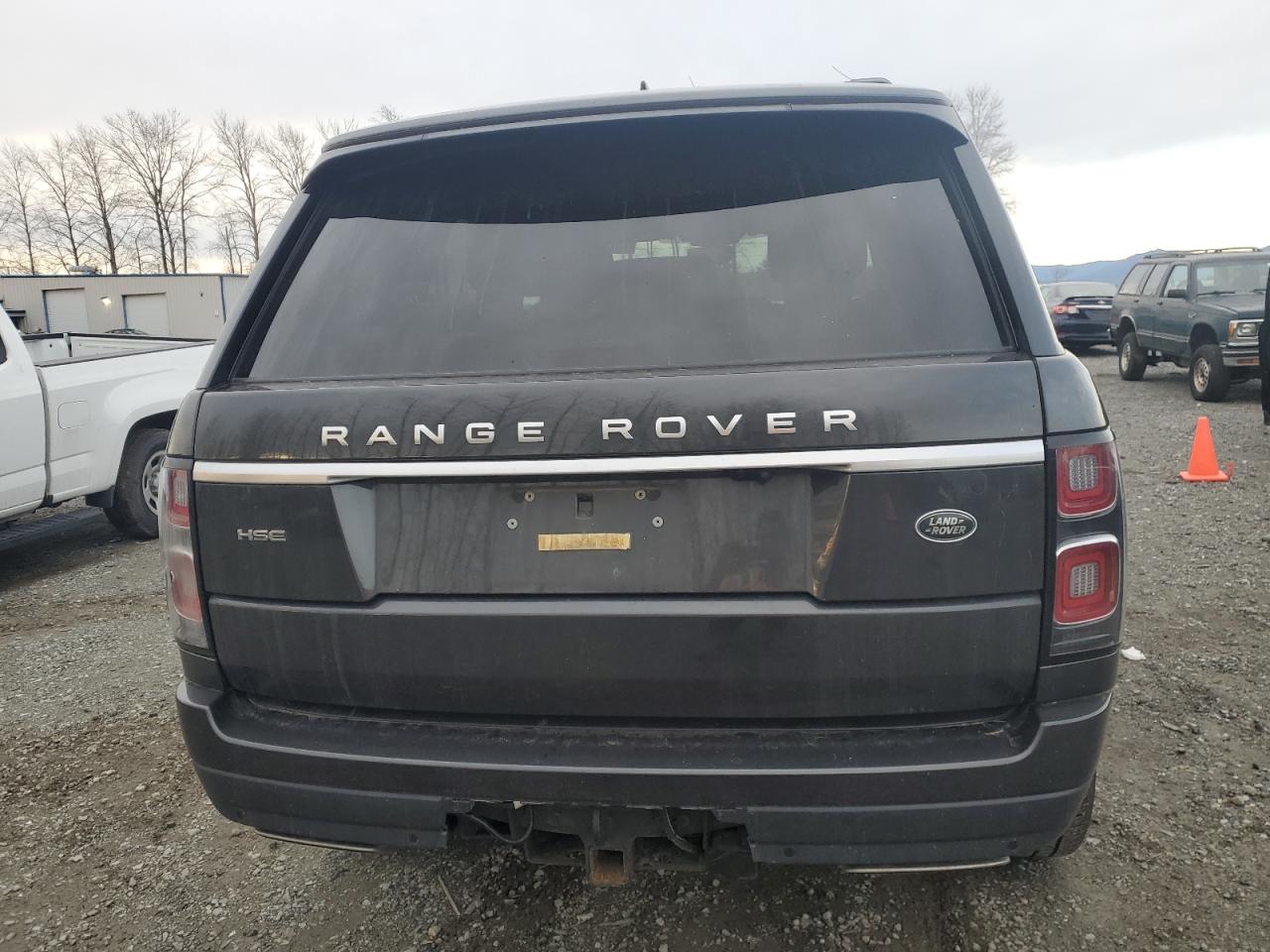 2020 Land Rover Range Rover VIN SALGS2RK6LA407465 Copart auction photo, side damage thumbnail 6