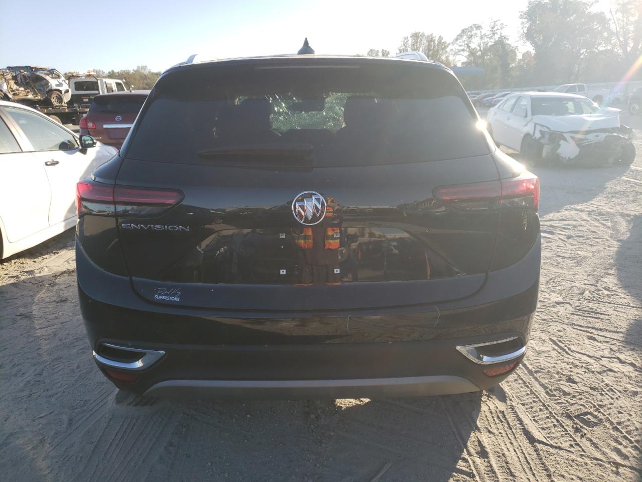 2022 Buick Envision VIN LRBFZNR43ND064468 Copart auction photo, top/roof damage thumbnail 6