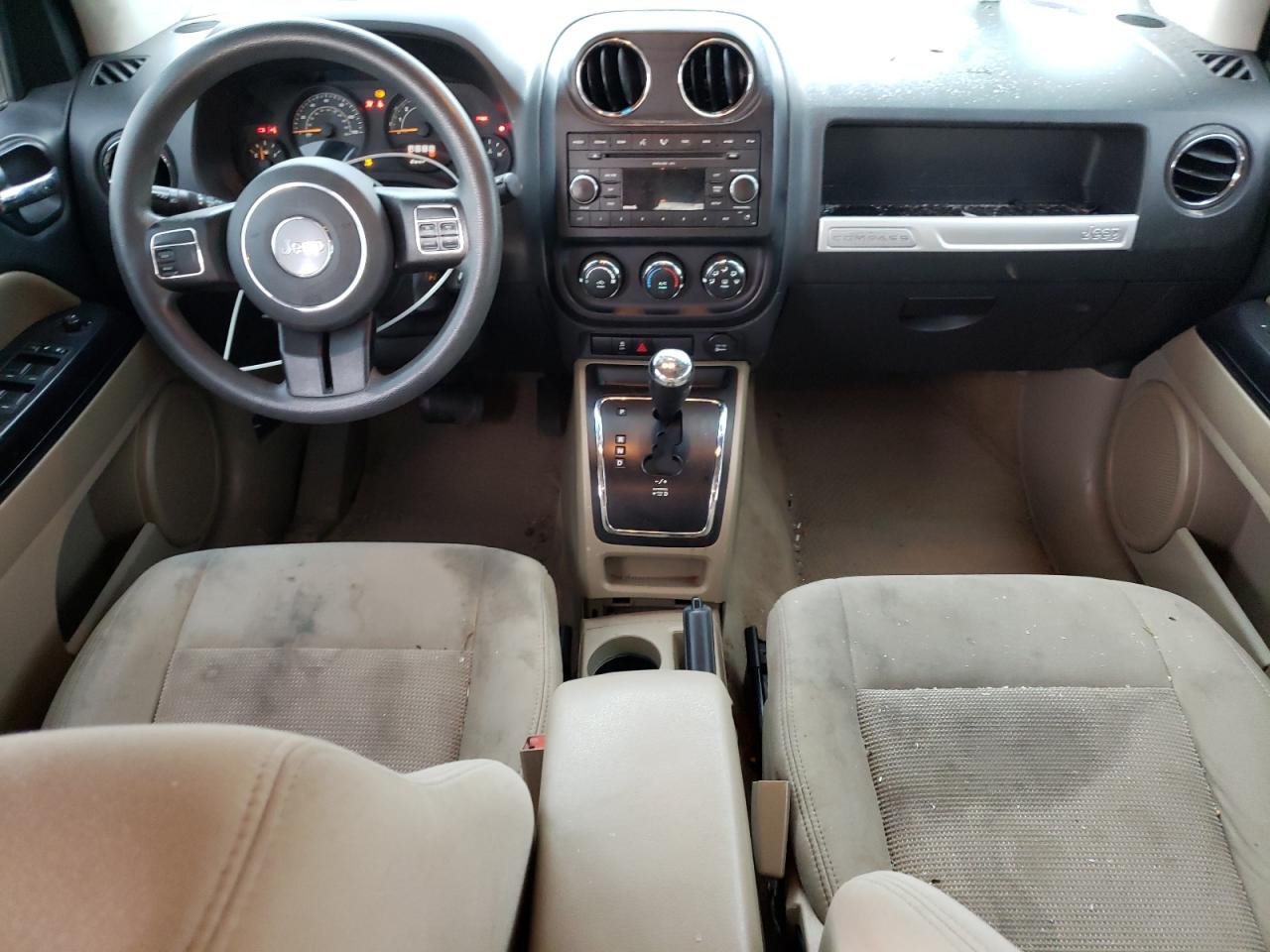 2014 Jeep Compass VIN 1C4NJCBB7ED567065 Copart auction photo, front end / top/roof damage thumbnail 8