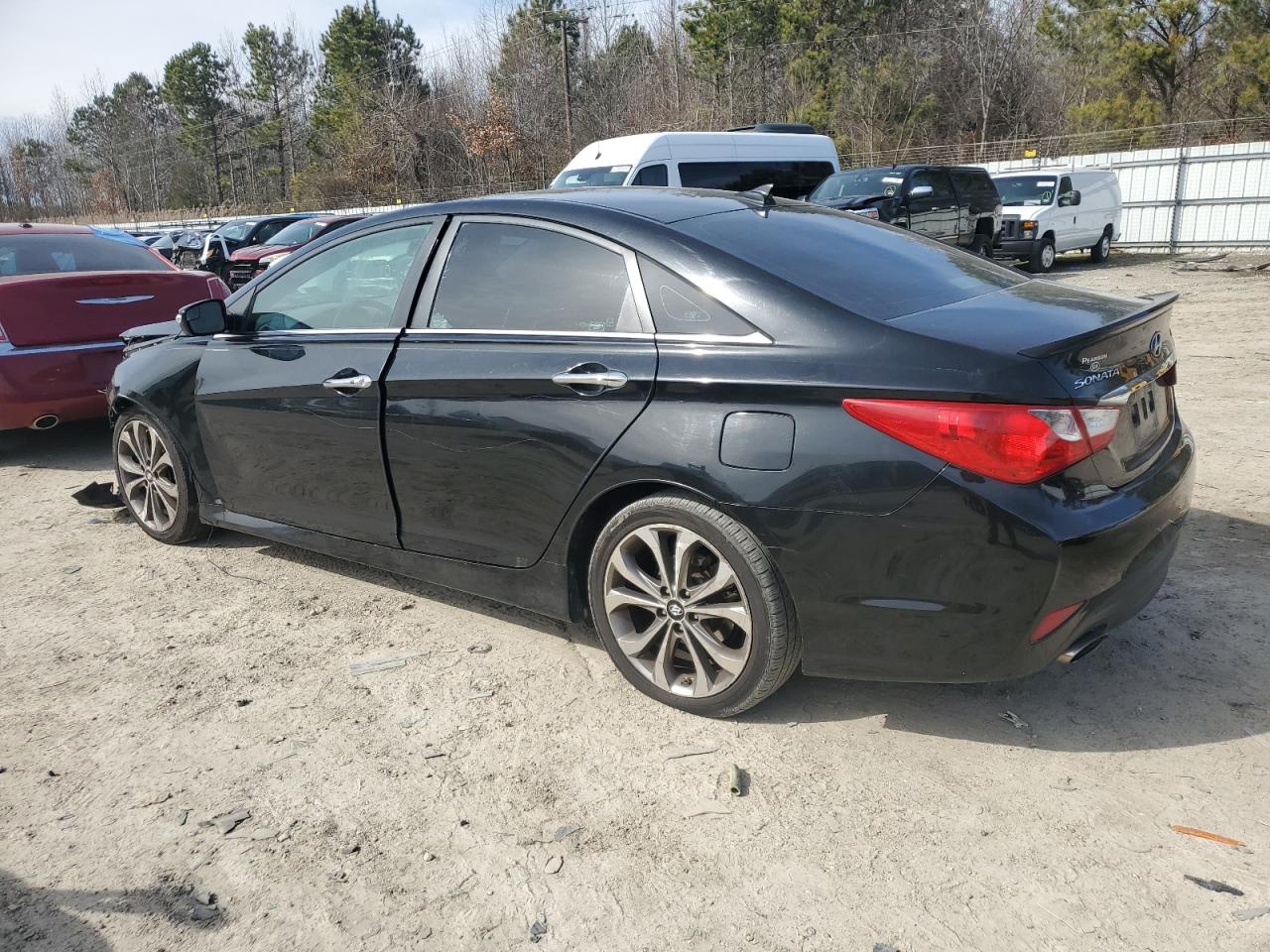 2014 Hyundai Sonata VIN 5NPR4AB4EH948495 Copart auction photo, front end / minor dent/scratches damage thumbnail 2