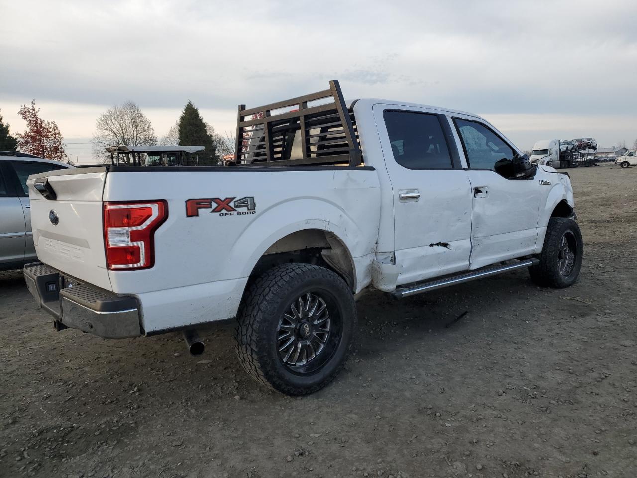 2019 Ford F-150 VIN 1FTEW1E43KKE31655 Copart auction photo, front end / side damage thumbnail 3