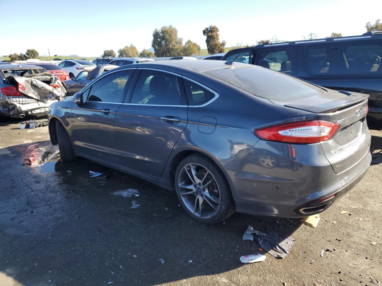 2013 Ford Fusion VIN 3FA6P0K90DR271721 Copart auction photo, vandalism damage thumbnail 2