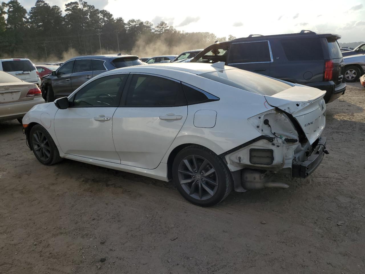 2019 Honda Civic VIN JHMFC1F30KX012151 Copart auction photo, rear end / front end damage thumbnail 2