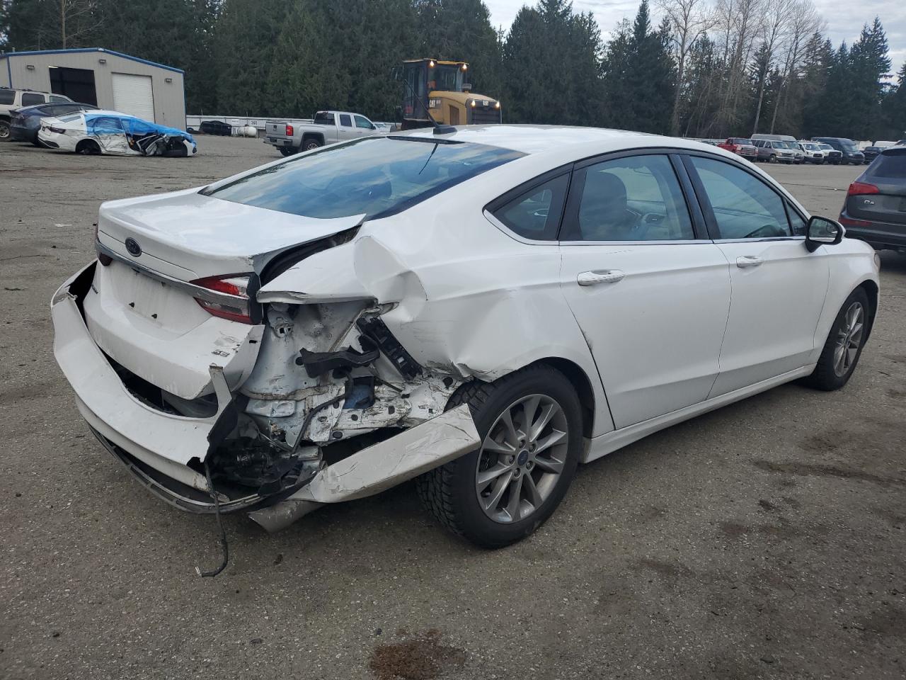2017 Ford Fusion VIN 3FA6P0H71HR356126 Copart auction photo, rear end damage thumbnail 3