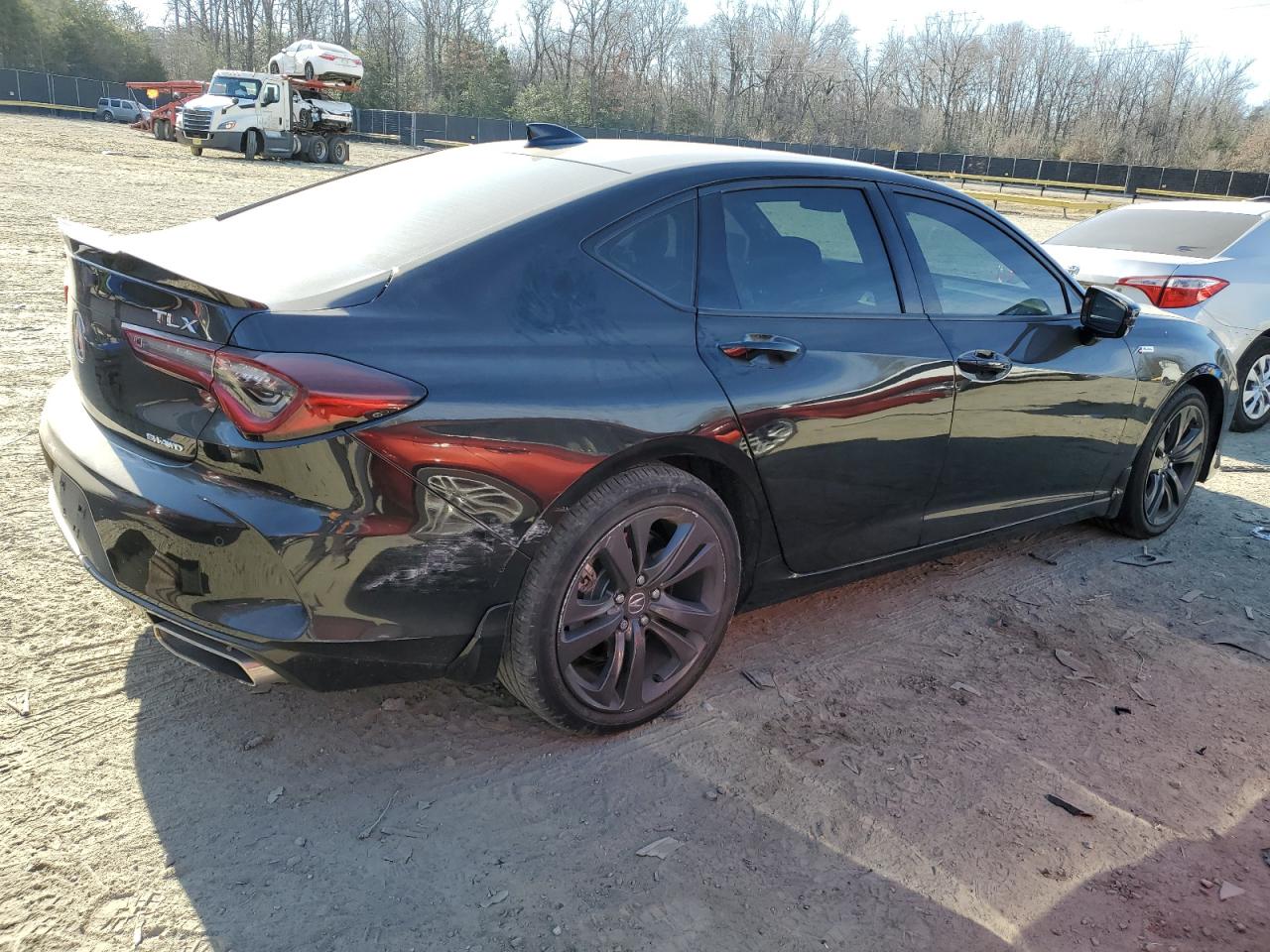 2021 Acura TLX VIN 19UUB6F51MA003279 Copart auction photo, minor dent/scratches damage thumbnail 3