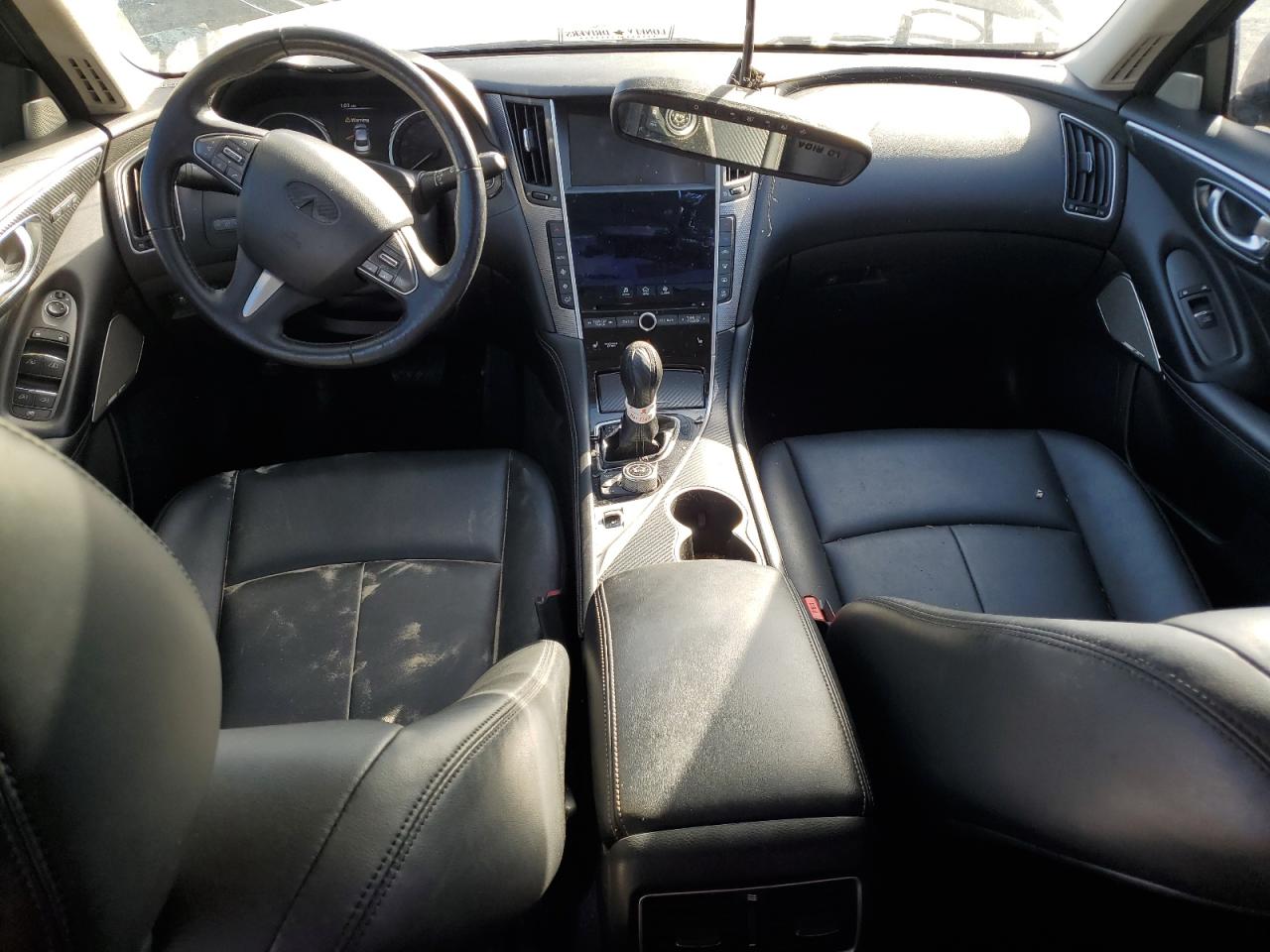 2017 Infiniti Q50 VIN JN1CV7AP6HM640241 Copart auction photo, front end / side damage thumbnail 8