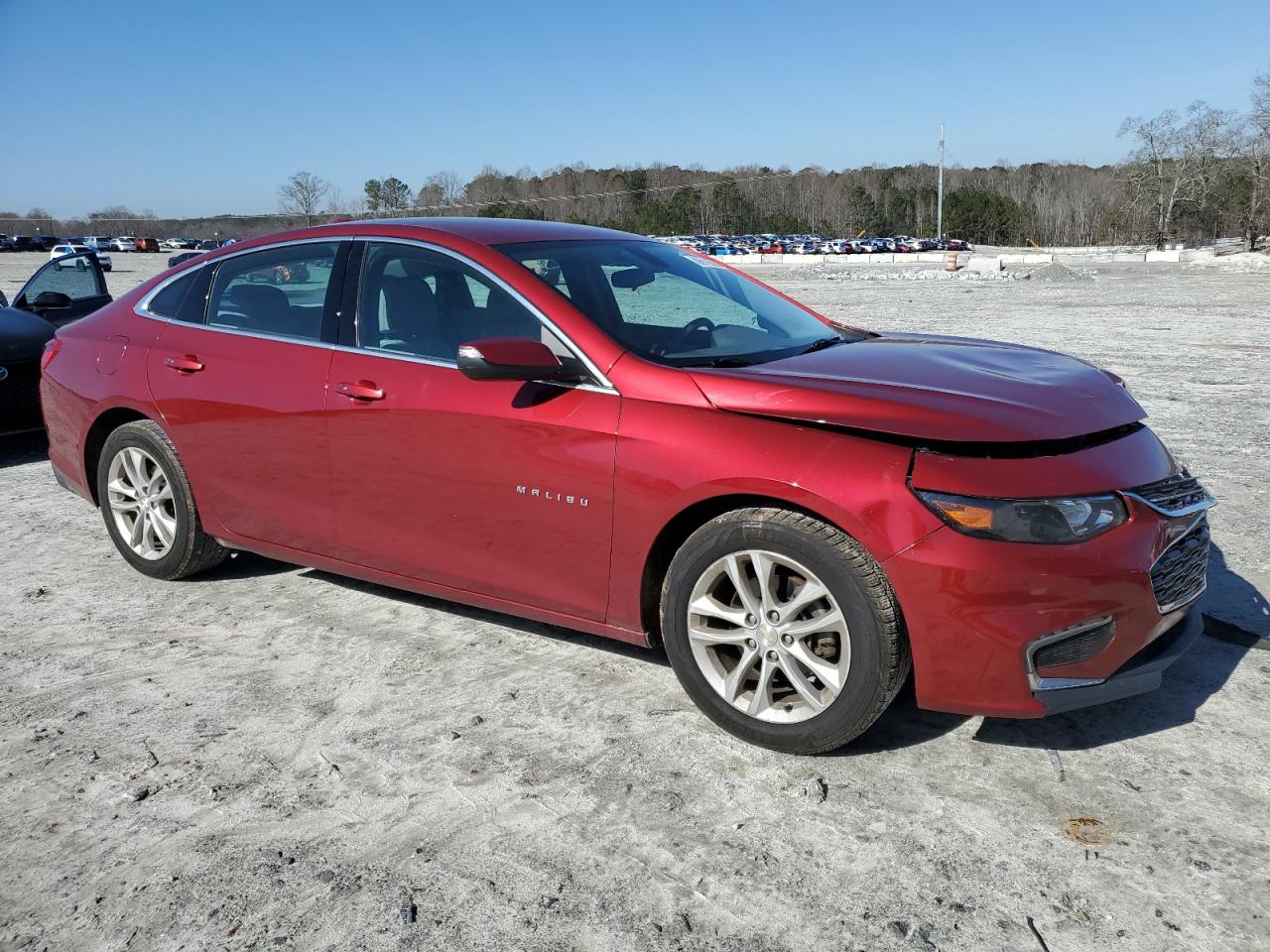 2017 Chevrolet Malibu VIN 1G1ZE5ST2HF241749 Copart auction photo, front end / side damage thumbnail 4