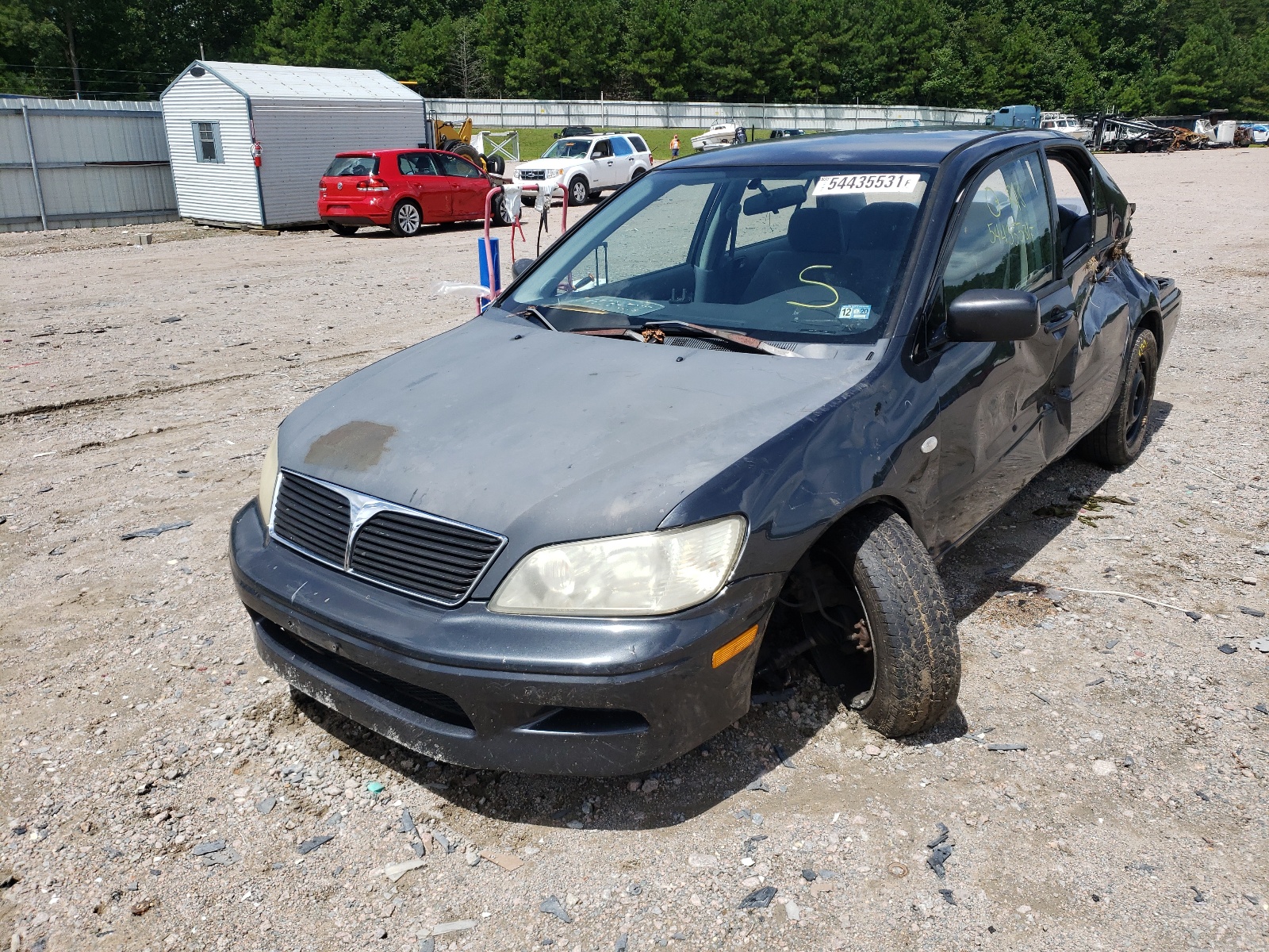 2002 Mitsubishi Lancer VIN JA3AJ36EX2U002399 Copart auction photo, all over / undercarriage damage thumbnail 2
