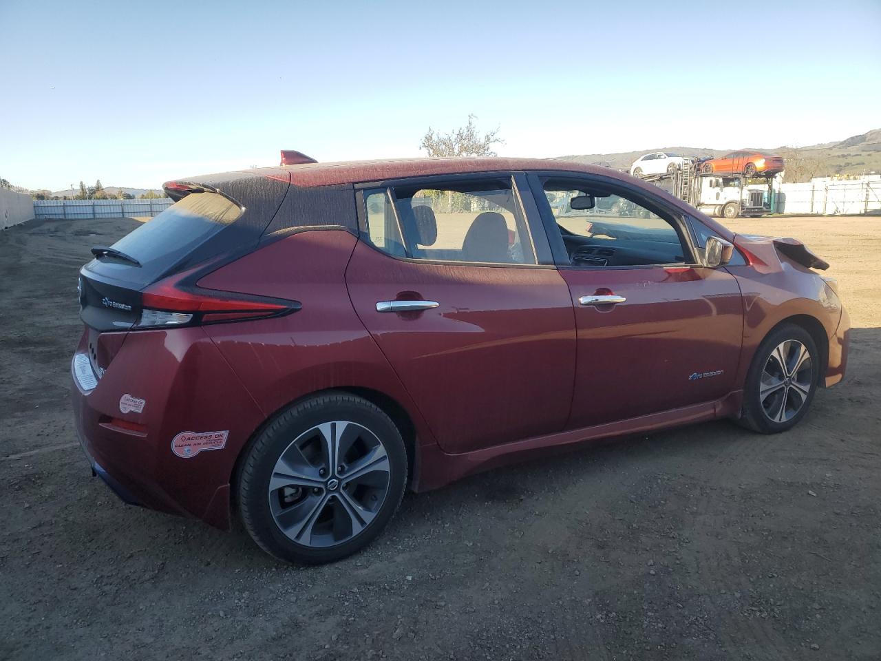 2019 Nissan Leaf VIN 1N4AZ1CP6KC320312 Copart auction photo, front end damage thumbnail 3