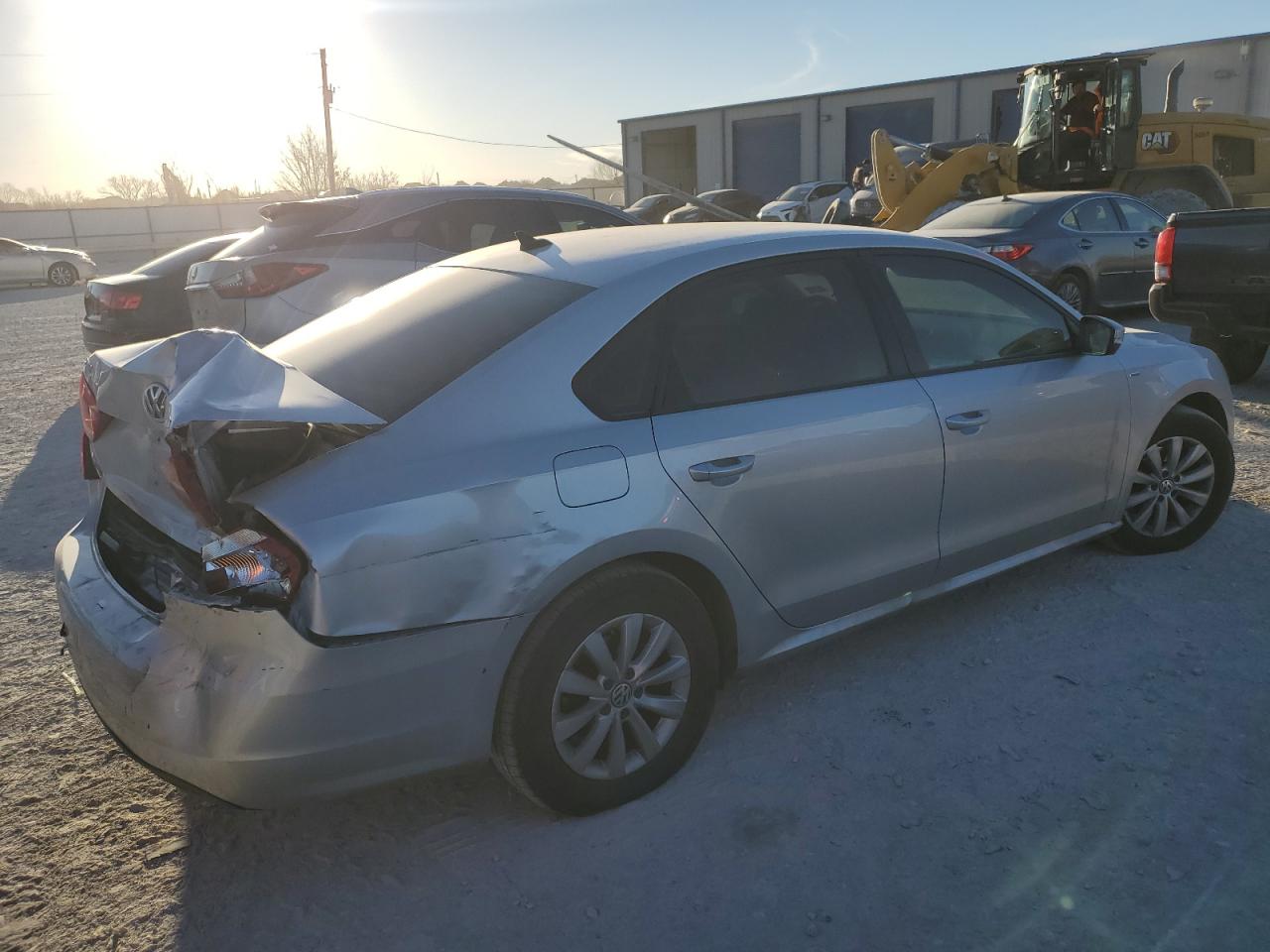 2015 Volkswagen Passat VIN 1VWAT7A3XFC002601 Copart auction photo, rear end / hail damage thumbnail 3