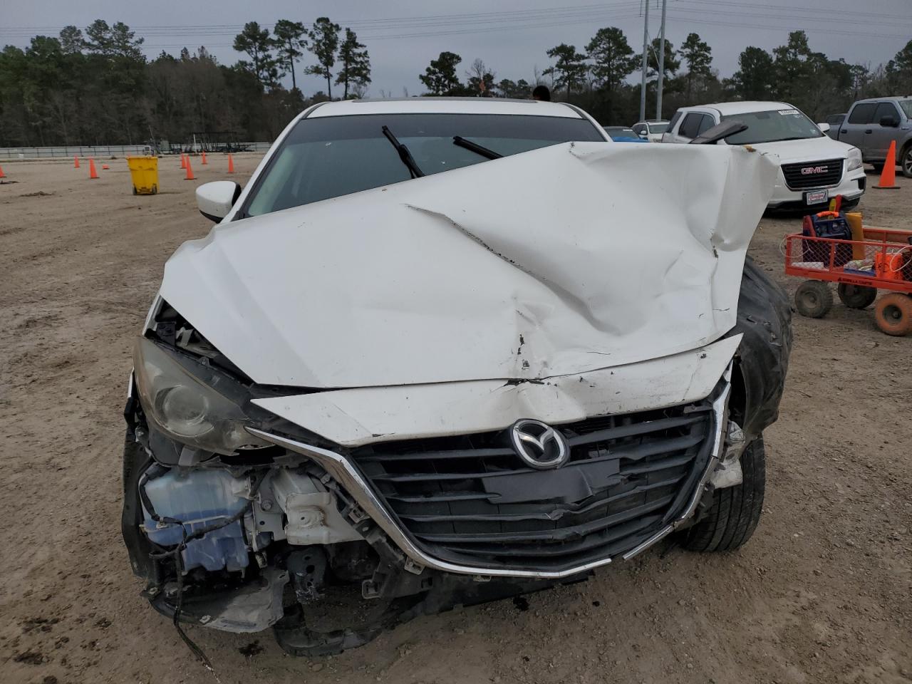 2016 Mazda 3 VIN JM1BM1L70G1325733 Copart auction photo, front end damage thumbnail 5
