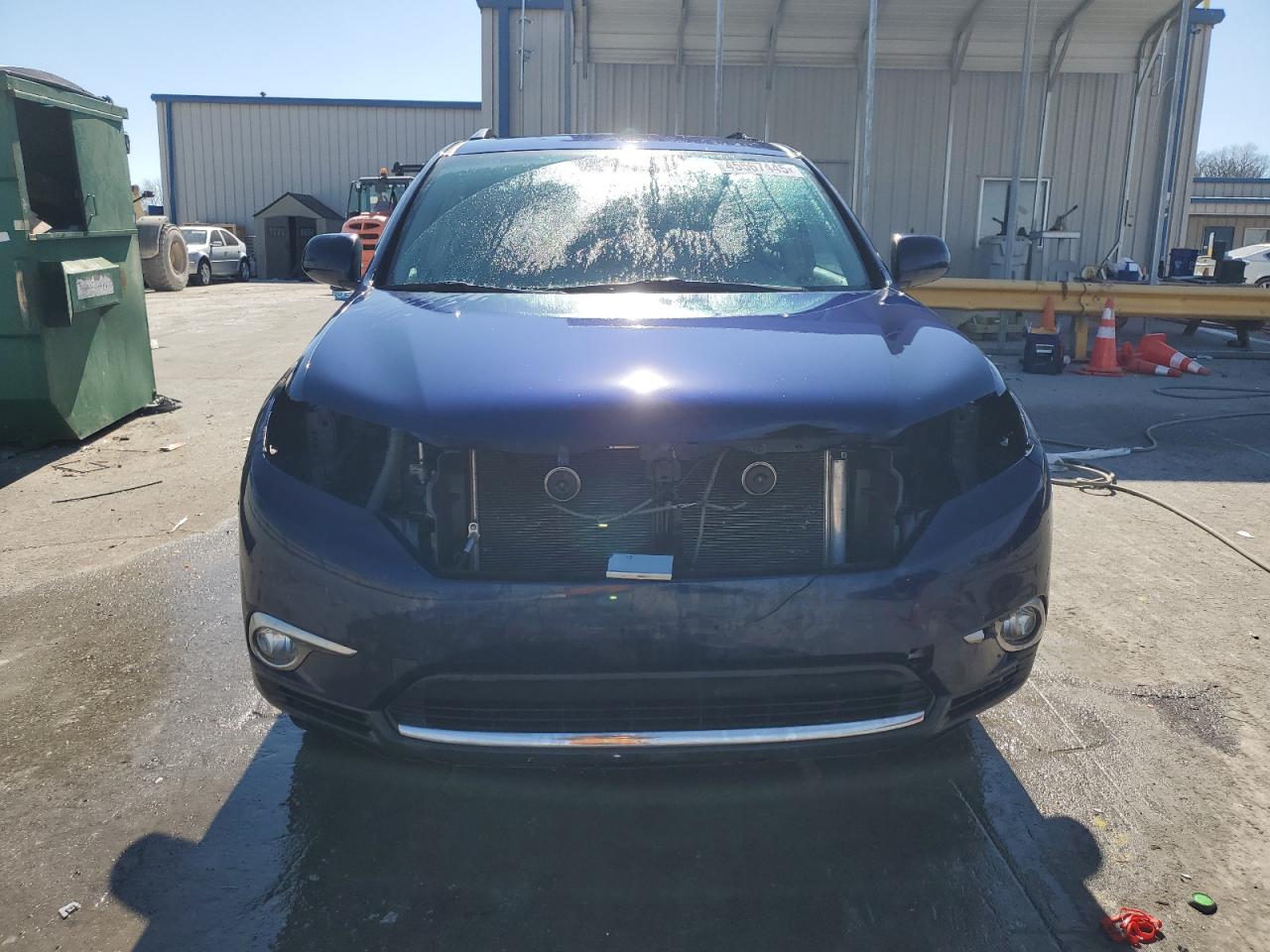 2011 Toyota Highlander VIN 5TDBK3EH4BS066621 Copart auction photo, front end damage thumbnail 5