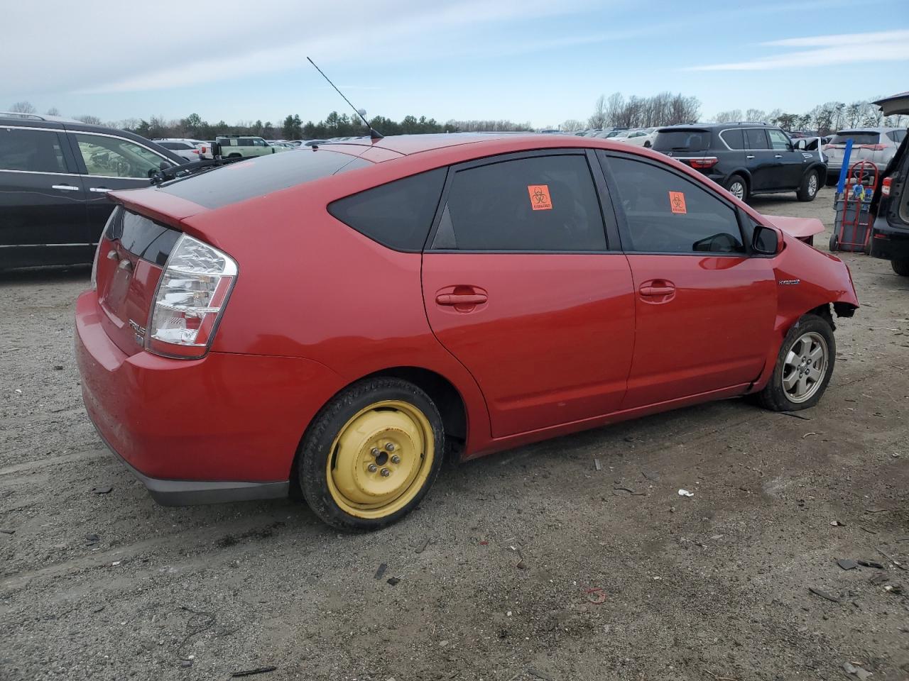 2008 Toyota Prius VIN JTDKB20UX83318736 Copart auction photo, front end / minor dent/scratches damage thumbnail 3