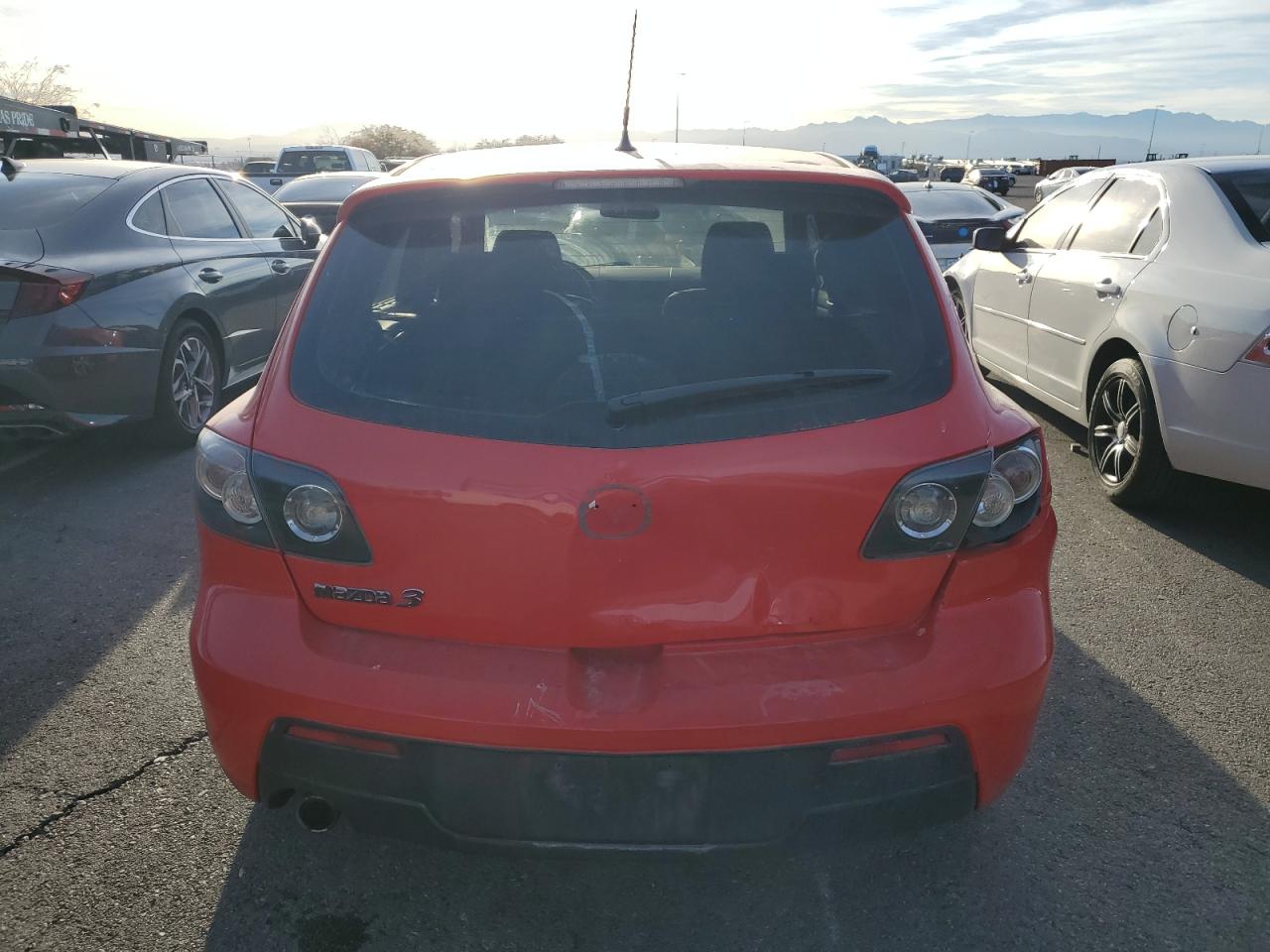 2008 Mazda 3 VIN JM1BK343581791480 Copart auction photo, rear end damage thumbnail 6