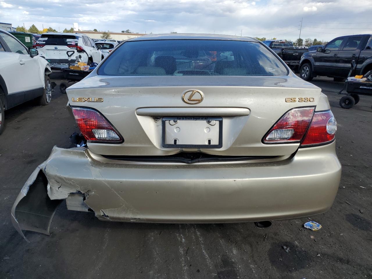 2004 Lexus ES VIN JTHBA30G845036630 Copart auction photo, all over / hail damage thumbnail 6