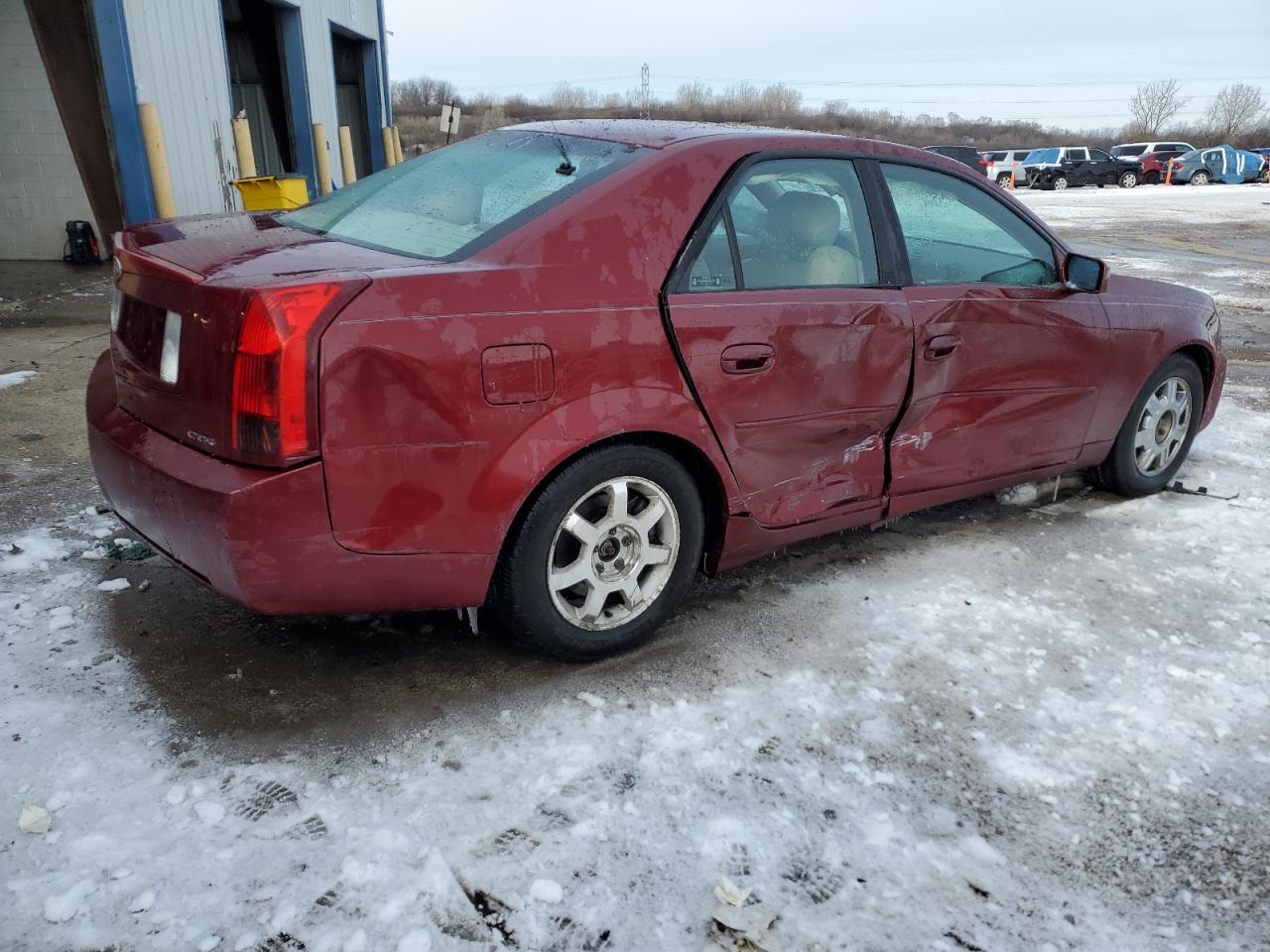2003 Cadillac CTS VIN 1G6DM57N730106263 Copart auction photo, side damage thumbnail 3