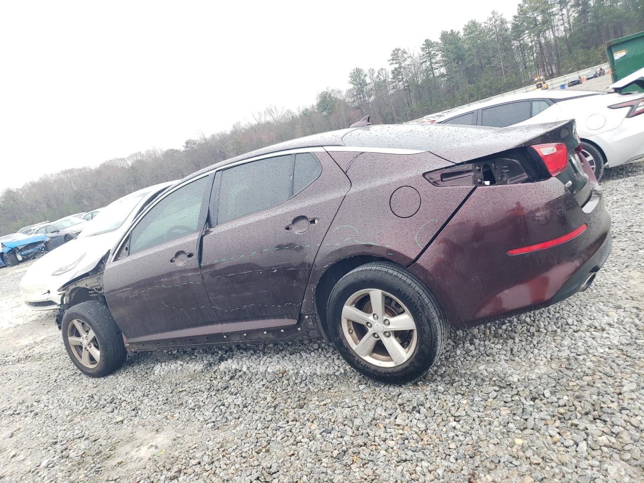 2015 KIA Optima VIN 5XXGM4A78FG448127 Copart auction photo, front end / minor dent/scratches damage thumbnail 2