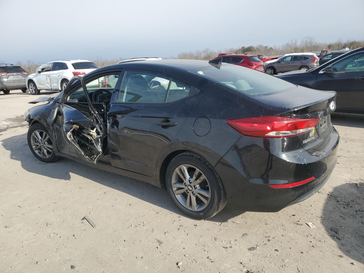 2017 Hyundai Elantra VIN 5NPD84LF0HH097362 Copart auction photo, front end / side damage thumbnail 2