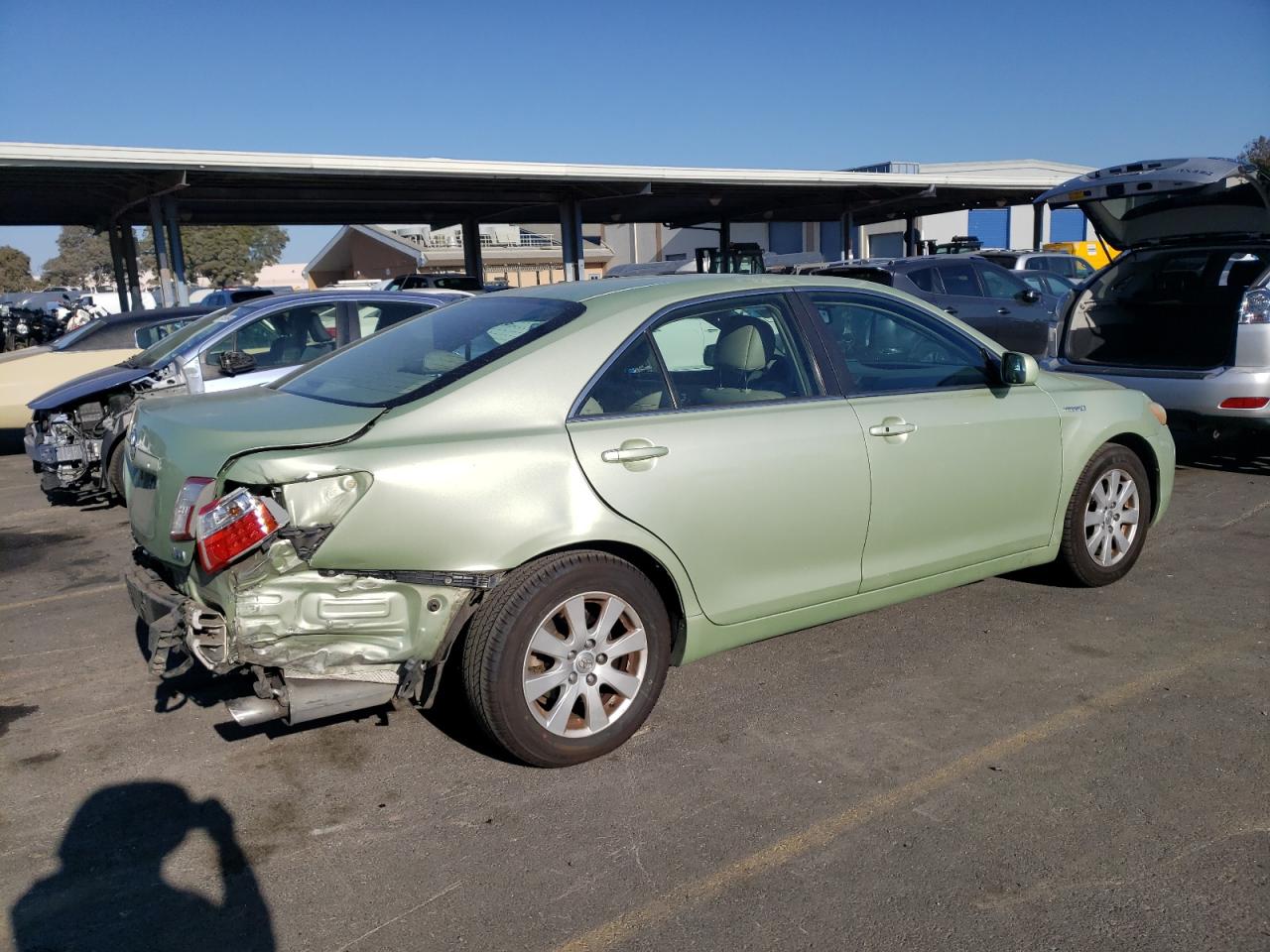 2007 Toyota Camry VIN 4T1BB46K57U006071 Copart auction photo, rear end damage thumbnail 3