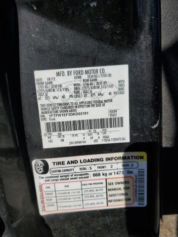 2013 Ford F-150 VIN 1FTFW1EF3DKD03151 Copart auction photo, front end damage thumbnail 13