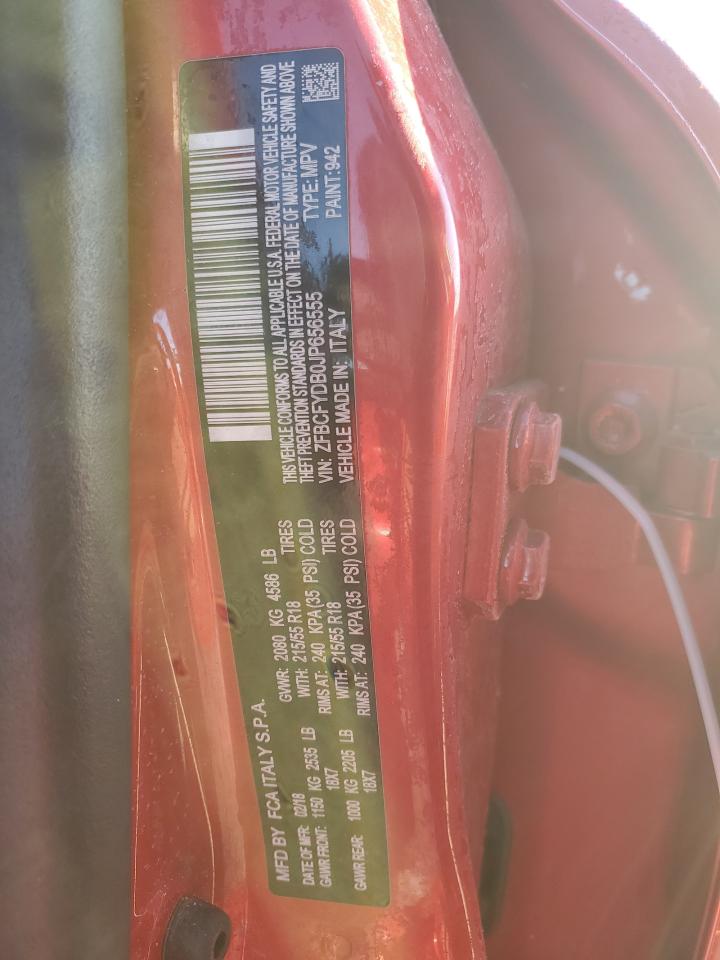 2018 Fiat 500 VIN ZFBCFYDB0JP656555 Copart auction photo, front end / rear end damage thumbnail 16
