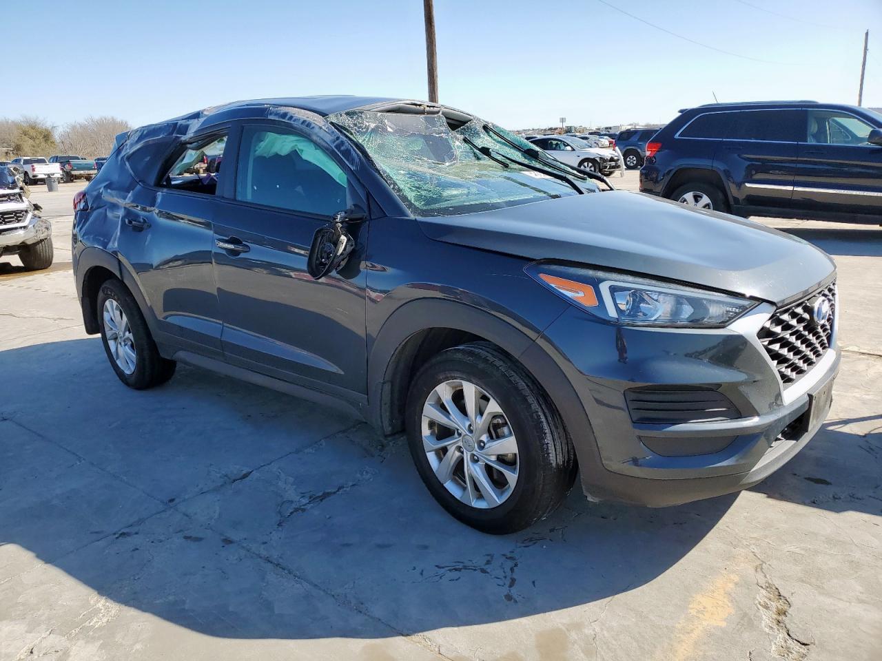 2020 Hyundai Tucson VIN KM8J23A43LU189558 Copart auction photo, rollover / all over damage thumbnail 4