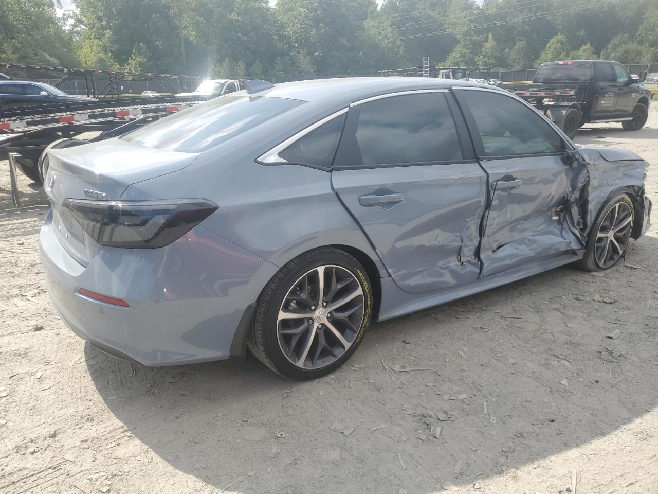 2024 Honda Civic VIN 2HGFE1F91RH306237 Copart auction photo, front end / side damage thumbnail 3