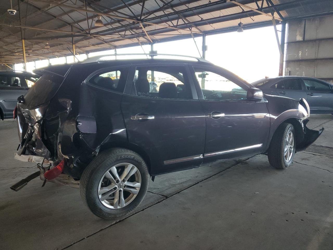 2013 Nissan Rogue VIN JN8AS5MT9DW529924 Copart auction photo, all over damage thumbnail 3