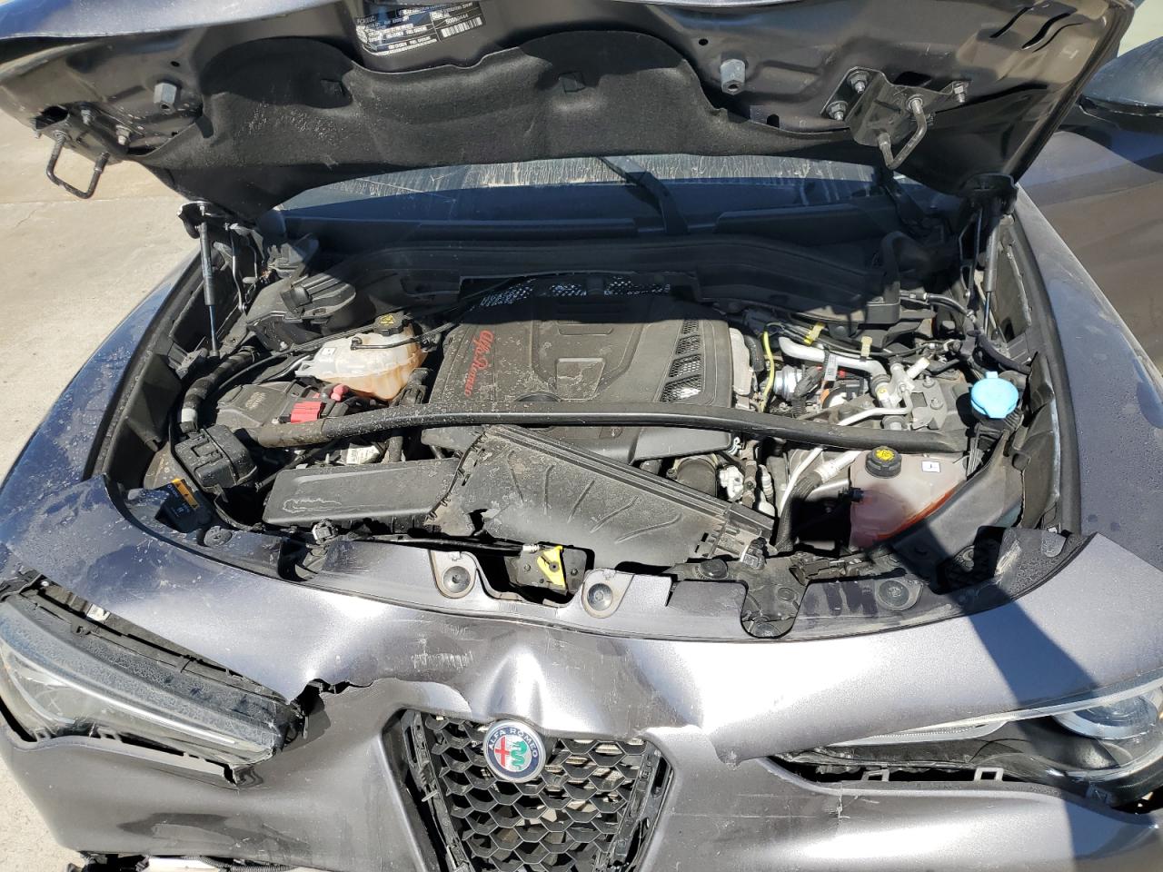 2019 Alfa Romeo Stelvio VIN ZASPAJAN4K7C71253 Copart auction photo, front end / rear end damage thumbnail 13
