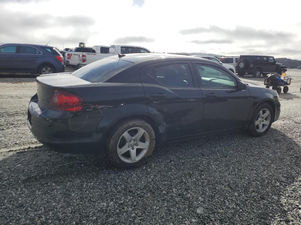 2012 Dodge Avenger VIN 1C3CDZAB4CN177930 Copart auction photo, side / mechanical damage thumbnail 3