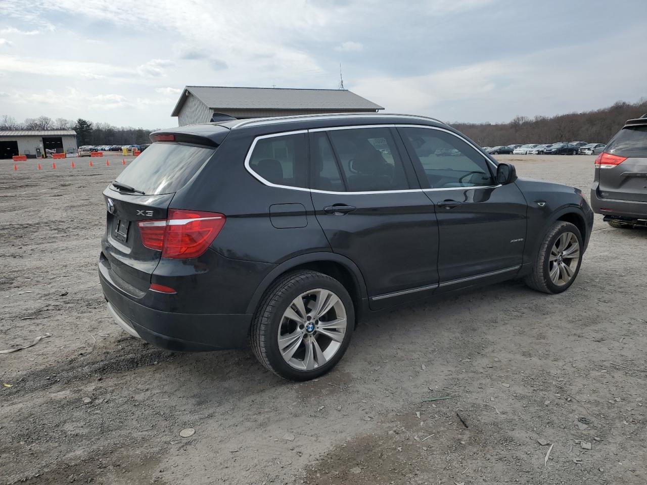 2013 BMW X3 VIN 5UXWX7C55DL979894 Copart auction photo, side damage thumbnail 3