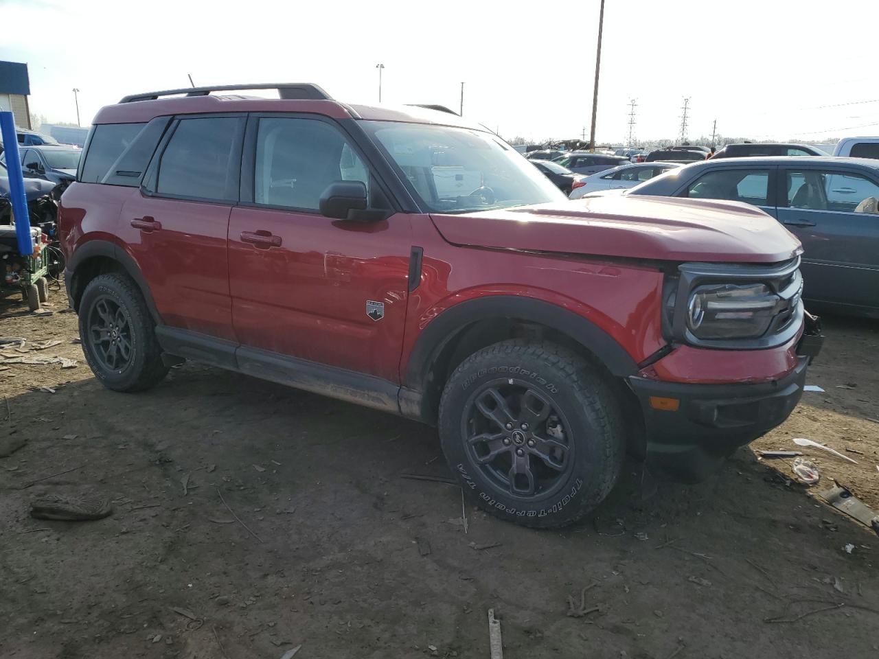 2021 Ford Bronco VIN 3FMCR9B63MRB35905 Copart auction photo, front end damage thumbnail 4