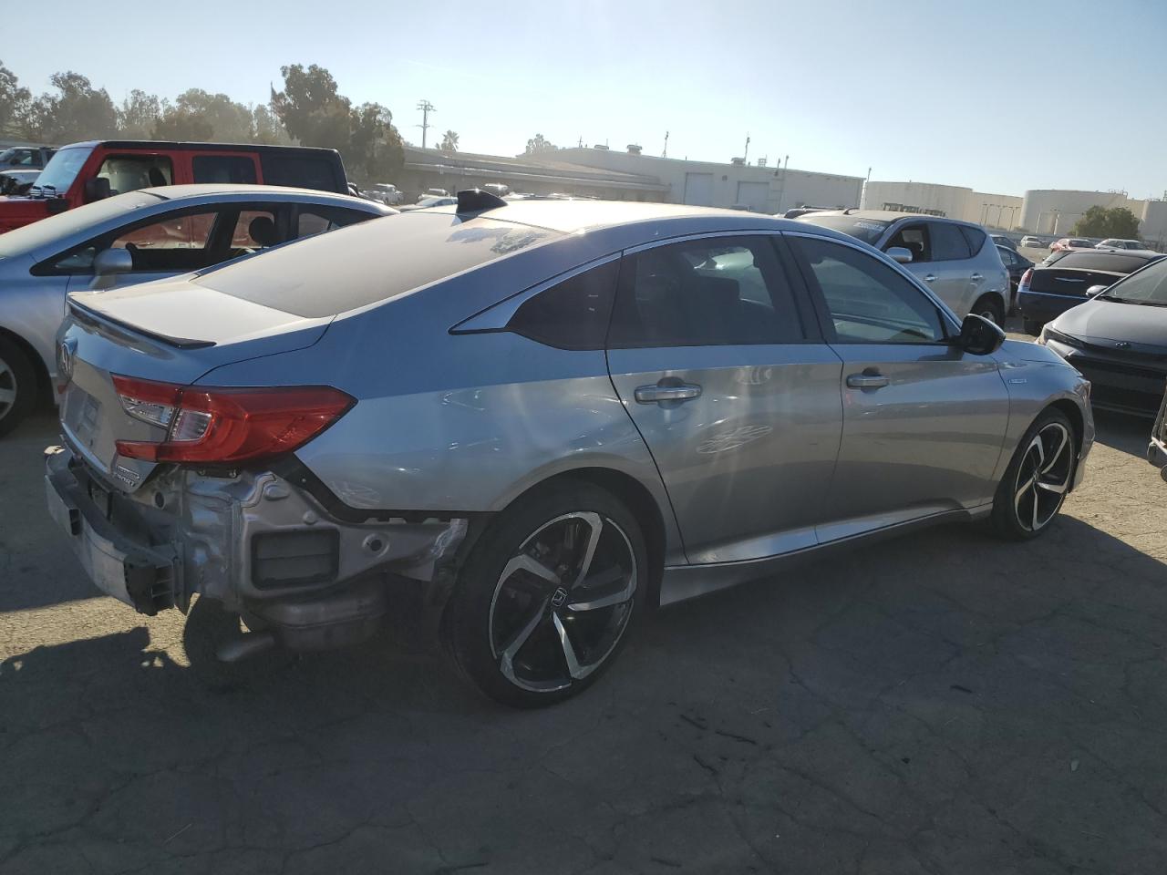 2022 Honda Accord VIN 1HGCV3F28NA027829 Copart auction photo, rear end damage thumbnail 3