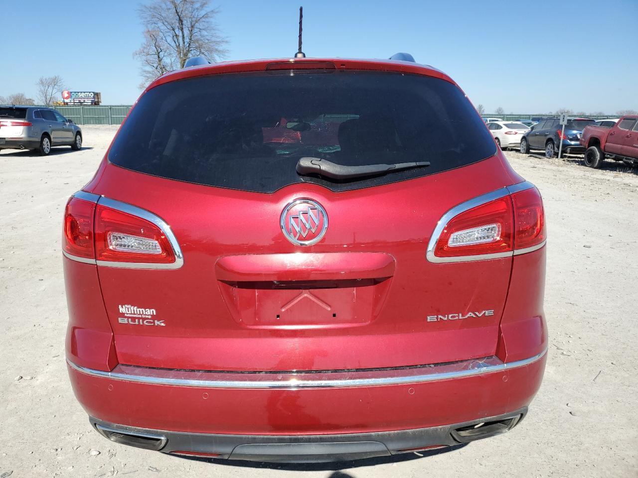 2014 Buick Enclave VIN 5GAKRBKD6EJ236522 Copart auction photo, front end / side damage thumbnail 6