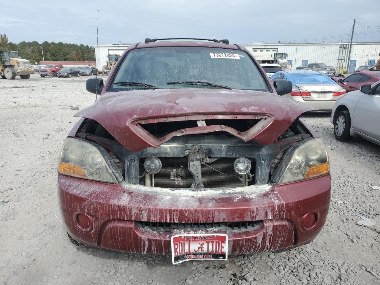 2007 KIA Sorento VIN KNDJC736575704129 Copart auction photo, burn - engine damage thumbnail 5