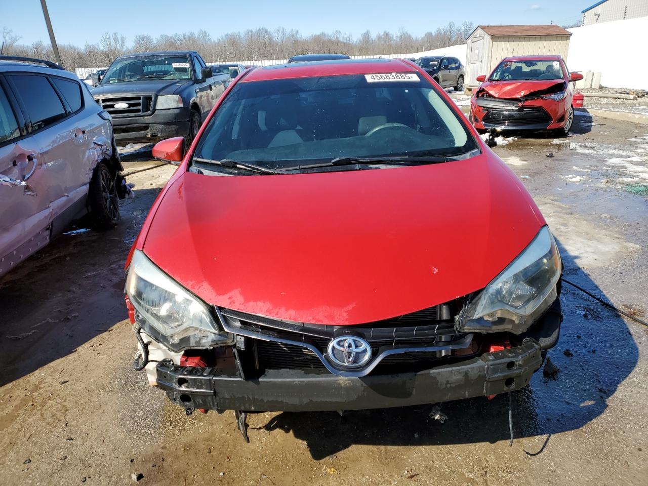 2015 Toyota Corolla VIN 2T1BURHE5FC229063 Copart auction photo, front end / rear end damage thumbnail 5