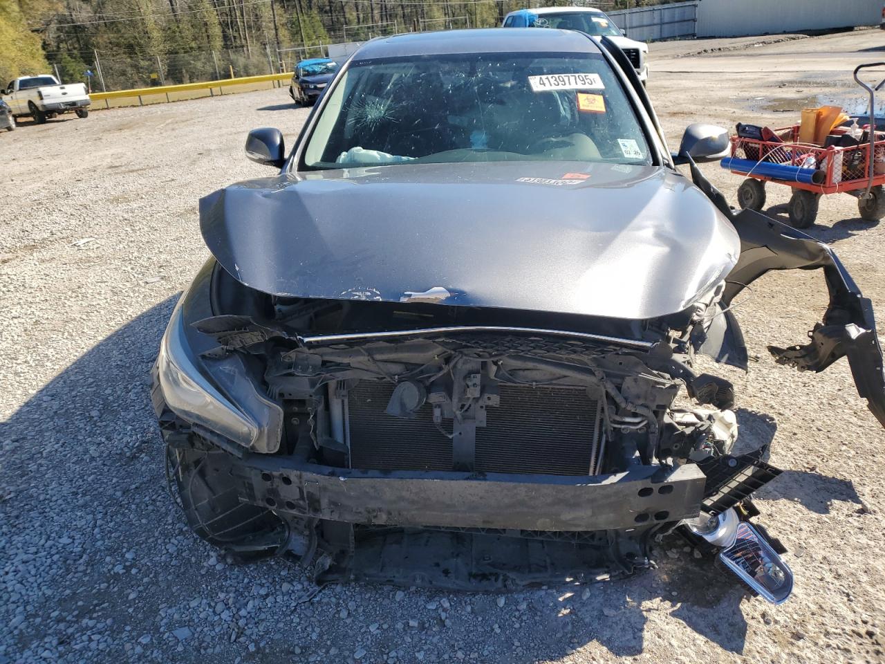 2014 Infiniti Q50 VIN JN1BV7AP5EM673903 Copart auction photo, all over damage thumbnail 5