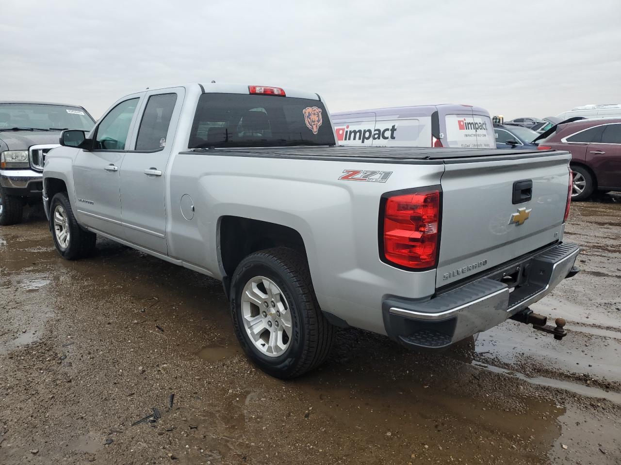 2015 Chevrolet Silverado VIN 1GCVKREH7FZ171707 Copart auction photo, side / front end damage thumbnail 2