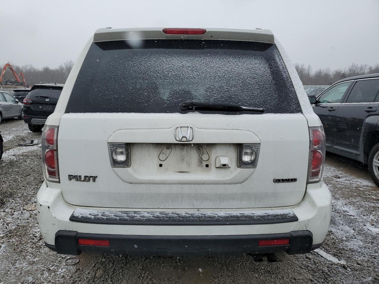 2006 Honda Pilot VIN 2HKYF18716H530224 Copart auction photo, front end / side damage thumbnail 6