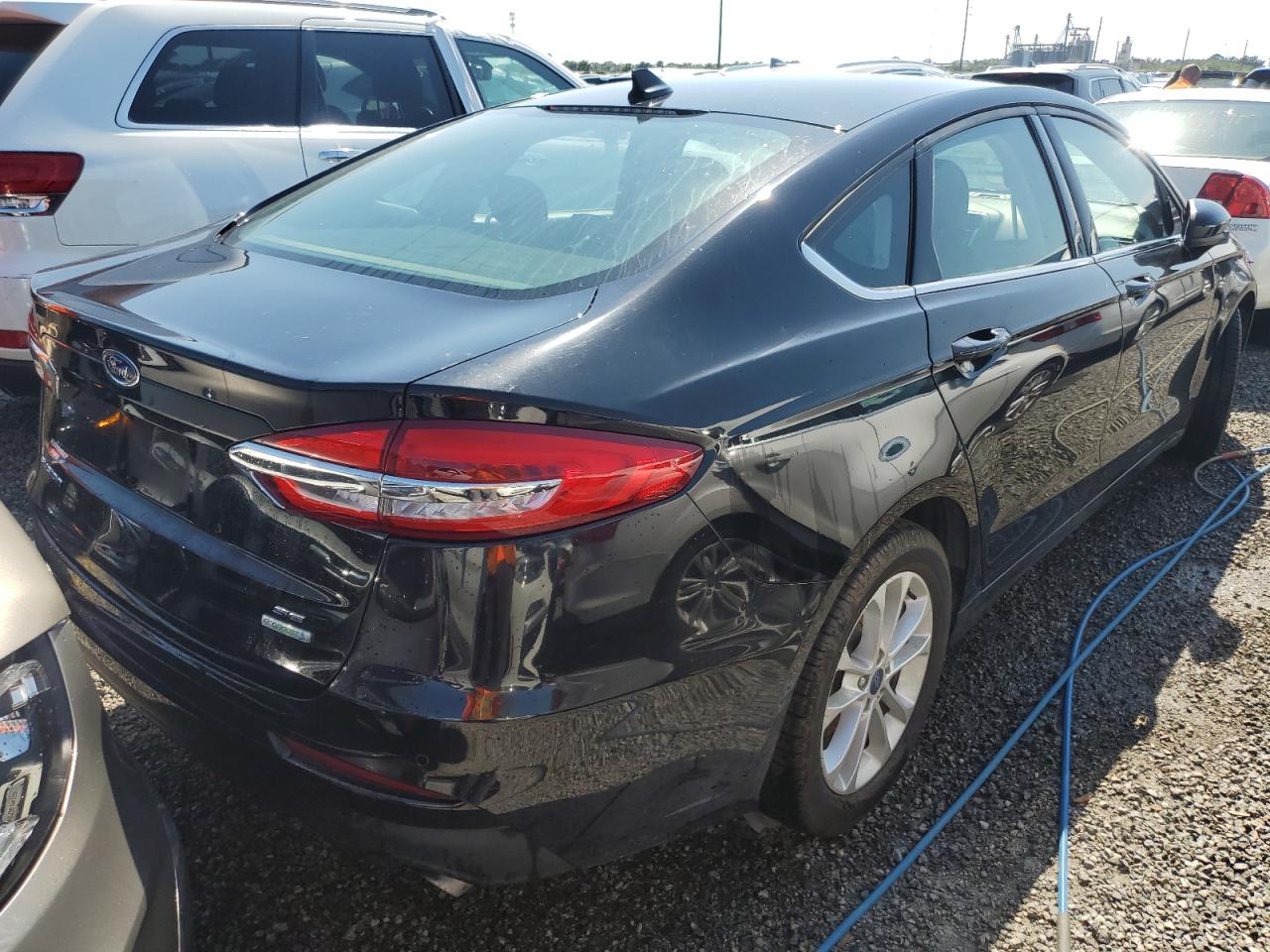 2020 Ford Fusion VIN 3FA6P0HD5LR104751 Copart auction photo, water/flood damage thumbnail 3