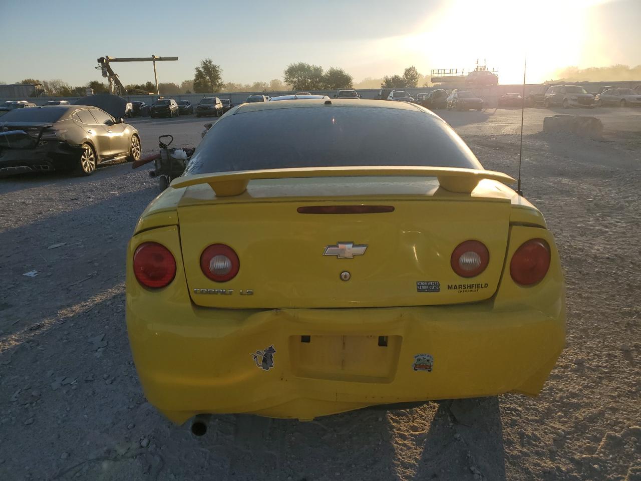 2008 Chevrolet Cobalt VIN 1G1AK18F987256453 Copart auction photo, front end / rear end damage thumbnail 6