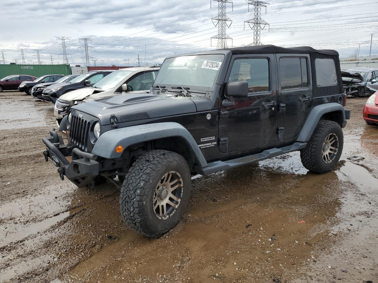2012 Jeep Wrangler VIN 1C4BJWDG3CL134343